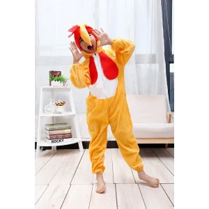 Çocuk Horoz Kostümü - Tavuk Kostümü 2-3 Yaş 80 Cm