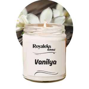 Doğal Özel Seri Kokulu Dekoratif Kavanoz Mum 210 cc - Vanilya - RYL