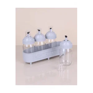 Dörtlü Cam Yağlık Seti 370Cc Royaleks-3384