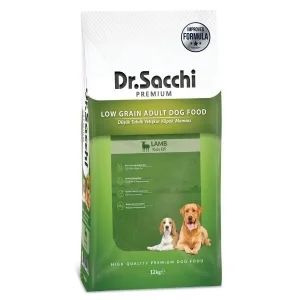 Dr.Sacchi Premium Kuzu Etli Düşük Tahıllı Yetişkin Köpek Maması 12 Kg