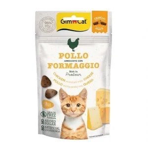 Gimcat Crunchy Snacks Tavuklu ve Peynirli Tahılsız Kedi Ödül Maması 50 Gr