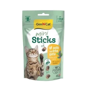 Gimcat Mini Sticks Kedi Otlu ve Tavuklu Kedi Ödül Maması 50 Gr
