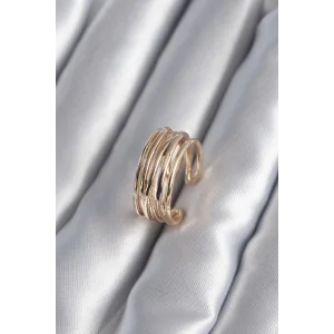 Gold Renk Ayarlanabilir Kadın Yüzük