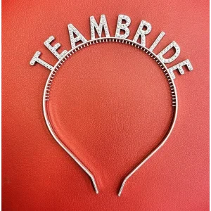 Gümüş Renk Team Bride Taç Plastik – Gelin Ve Nedime Tacı