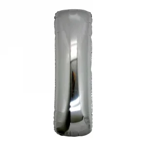 I Harf Folyo Balon Gümüş Renk  40 İnç