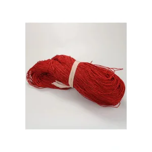 Kırmızı Renk Çile Kağıt İp Çanta Ipi Supla Ipi  No:78 - (550-600 gr)