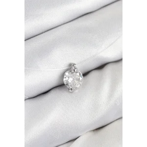 Misineli Zirkon Taşlı Model Gümüş Renk Hayalet Kolye