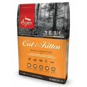 Orijen Kitten Tahılsız Tavuklu Yavru ve Yetişkin Kedi Maması 1.8 Kg
