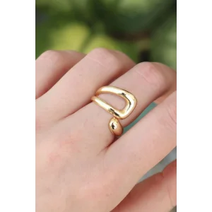 Pirinç Gold Renk Ayarlanabilir Yüzük