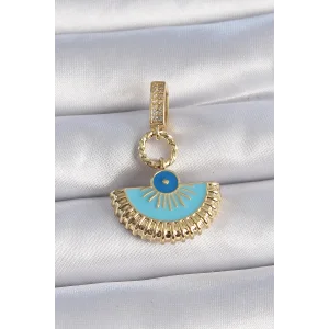 Pirinç Gold Renk Nazar Boncuklu Ajda Charm