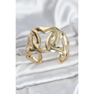 Pirinç Gold Renk Vintage Kadın Bileklik