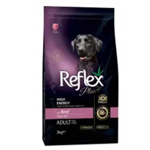 Reflex Plus Biftekli High Energy Yetişkin Köpek Maması 3 Kg