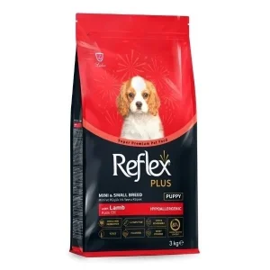 Reflex Plus Kuzu Etli Mini ve Küçük Irk Yavru Köpek Maması 3 Kg