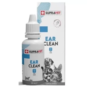 Supravet Ear Clean Kedi ve Köpek Kulak Temizleme Solüsyonu 50 Ml