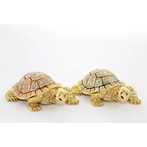 Swaroski Taşlı Kaplumbağa Figürü Alk1912