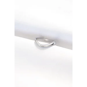 Yassı Silver Renk Ayarlanabilir Yüzük