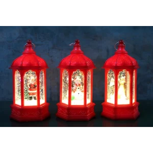 Yılbaşı Temalı Işıklı Kar Küresi Alk3218