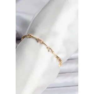Yıldız Model Gold Renk Pirinç Bileklik