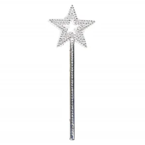 Yıldız Model Peri Asası Melek Asası Prenses Asası Metalize Gümüş Renk