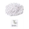 1.000 gram (1 kg.) 6mm Beyaz Renk Plastik İnci Boncuk Çanta ve Takı Yapım Boncuğu (~7.500 adet)