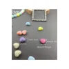 20 gr (100 adet) Şeker Rengi Akrilik Kalp Boncuklar Renkli Karışık Plastik Pastel Boncuklar Ara Boncuk Kalp Şekilli Kolye Bilezik için