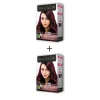 2X2 Tüp Krem Saç Boyası Seti Şarap Kızılı No:4.65