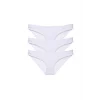 3 adet Süper Eko Set Likralı Kadın Slip Külot Beyaz