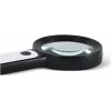 30x 12ışıklı Büyüteç Taşınabilir Çıft Katmanlı Optik Cam Okuma Büyüteç 229018