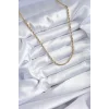 316L Çelik Gold Renk 60 cm Burgu Model Kadın Kolye