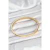 316L Çelik Gold Renk 65 mm İnce Kadın Kelepçe Bileklik