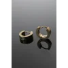 316L Çelik Gold Renk Halka Model Çift Küpe