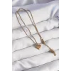316L Çelik Gold Renk Kalp Model Love Kolye