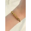 316L Çelik Gold Renk Oval Figürlü Bileklik