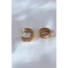 316L Çelik Gold Renk Sıkıştırmalı Erkek Küpe