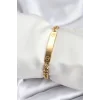316L Çelik Gold Renk Yazı Yazmaya Uygun Kadın Bileklik