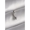 316L Çelik Gümüş Renk Topçuk Model Piercing
