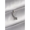 316L Çelik Gümüş Renk Topçuk Model Piercing