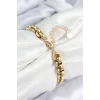 316L Çelik Halat Zincir Model Gold Renk Kadın Bileklik