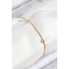 316L Çelik Topcuk Model Gold Renk Kadın Bileklik