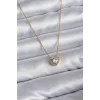 316L Çelik Zincir Gold Renk Charm Kadın Kolye