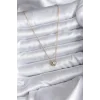 316L Çelik Zincir Gold Renk Charm Kadın Kolye