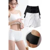 4 Adet Kadın Dikişsiz Görünmez İz Yapmaz Mini Şort Boxer Siyah Beyaz