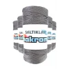 5 Adet Polyester Makrome İpi 423 Gri 100 gr