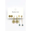 6lı Set Küpe - Altın