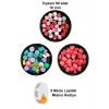 90 Adet 10 mm Polimer Kil Fimo Boncuk Takı Bileklik + 5 Metre Misina Hediye - Deniz - Kalp - Yuvarlak