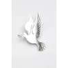 Çelik Güvercin Broş - Gümüş