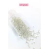 Dökme Cam Kum Boncuk (8/0) 3 mm - 20 Gram - Şeffaf Gümüş - BNC160