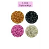 Dökme Cam Kum Boncuk Büyük Boy (6/0) 4 mm - 4 Renk - Toplam 80 Gram - BNC410