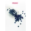 Dökme Cam Kum Boncuk Büyük Boy (6/0) 4 mm - 60 Gram - Koyu Mavi - BNC114