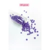 Dökme Cam Kum Boncuk Büyük Boy (6/0) 4 mm - 60 Gram - Mor - BNC116